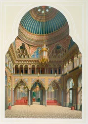 Diseño para el vestíbulo de entrada a Wilhelma, 1837